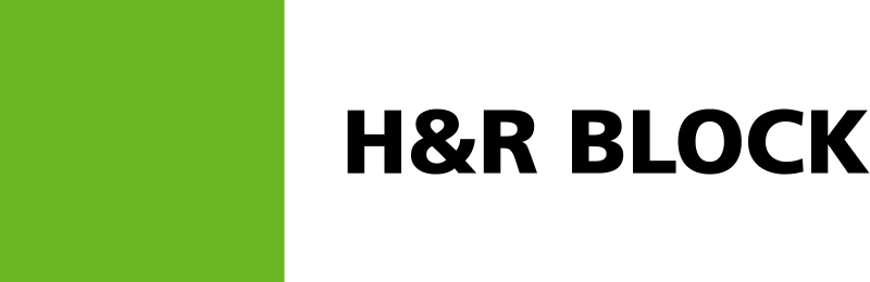 White and Green Block Logo - H and R Block logo.svg