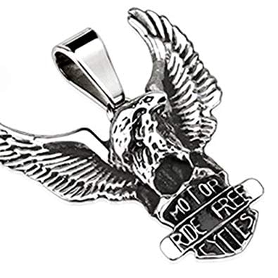 Eagle Standing On Shield Logo - JSP 8009 Stainless Steel Freedom Eagle Standing Over