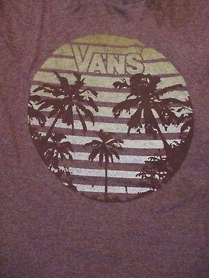 Vans Palm Tree Logo - XL MAROON VANS LOGO PALM TREE T Shirt By VANS $19.99
