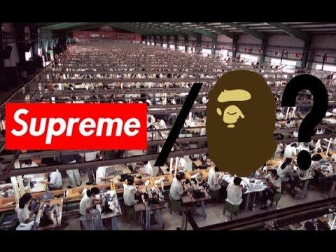 Supreme BAPE Collab Logo - HOW SUPREME/BAPE COLLABS ARE MADE - YouTube
