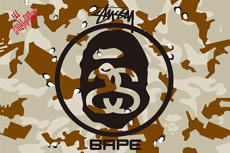 Supreme BAPE Collab Logo - A Bathing Ape x Stussy Collaboration Announcement – Strictly | Gentlemen