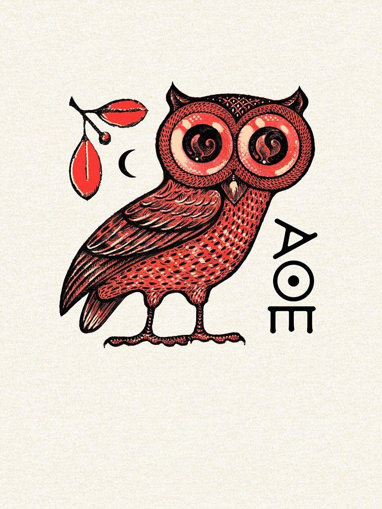 Athena Owl Logo - Athena's Owl Pullover Hoodie 65134_XZ