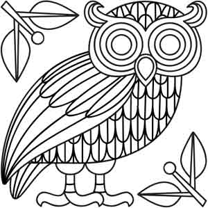 Athena Owl Logo - Athena's Owl. Urban Threads: Unique and Awesome Embroidery Designs