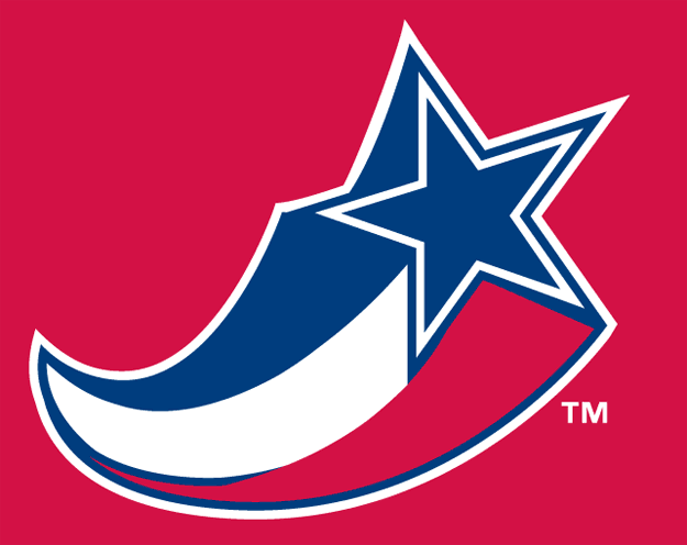 Red White Blue Star Logo - Huntsville Stars Cap Logo - Southern League (SL) - Chris Creamer's ...