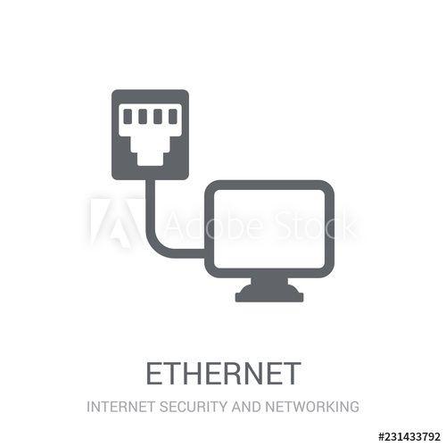 Ethernet Logo - Ethernet icon. Trendy Ethernet logo concept on white background
