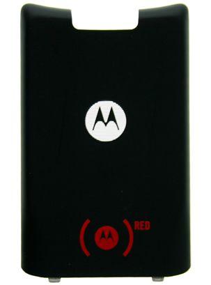 Motorola M Logo - Motorola K1g Battery Door, BLACK with RED M Logo, GSM Krzr Battery Cover