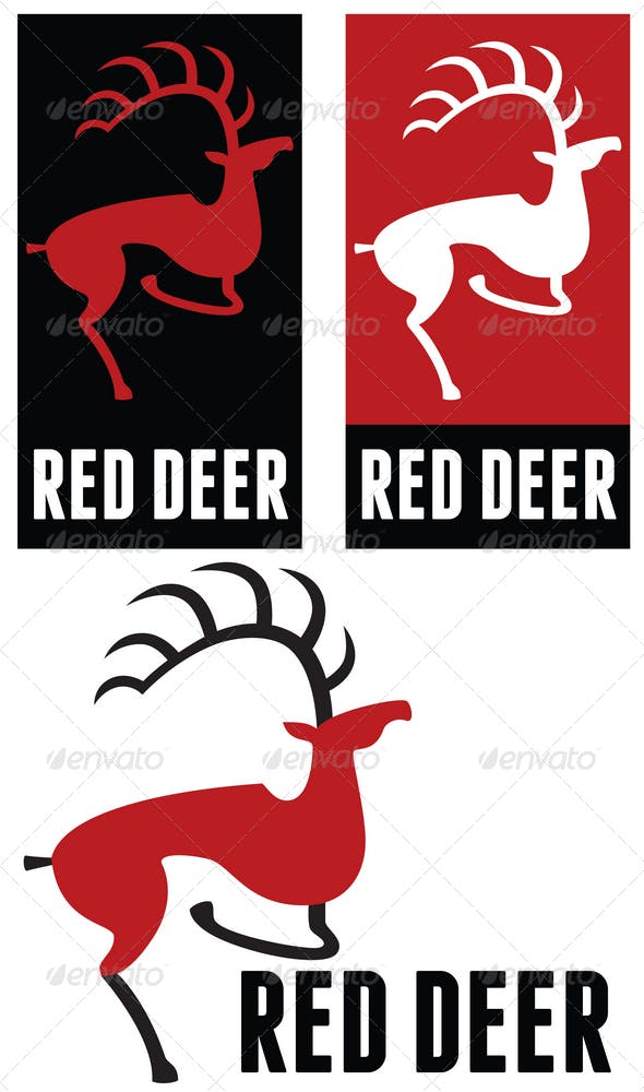 Red Deer Logo - Red deer logo by Genestro | GraphicRiver
