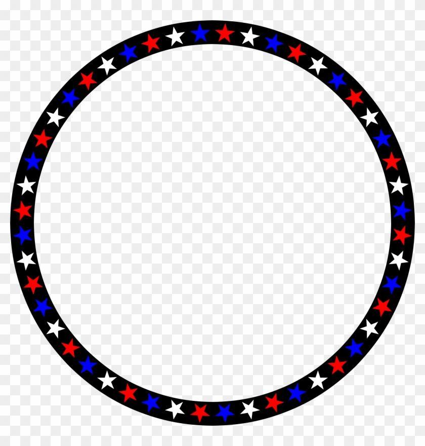 Red White Blue Star Logo - Red White Blue Stars Circle Sticker Transparent PNG