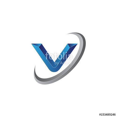 Modern V Logo - Simple Modern initial letter V logo modern swoosh