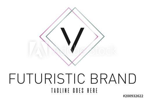 Modern V Logo - Modern Elegant Silver Rose Gold Geometric Letter V Logo this