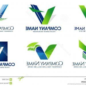 Modern V Logo - Photostock Vector Letter V Logo With Cmyk Logo Template Printing