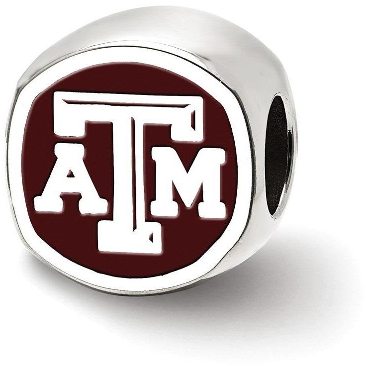 A&M University Logo - Texas A&M University Cushion Shaped Logo Bead
