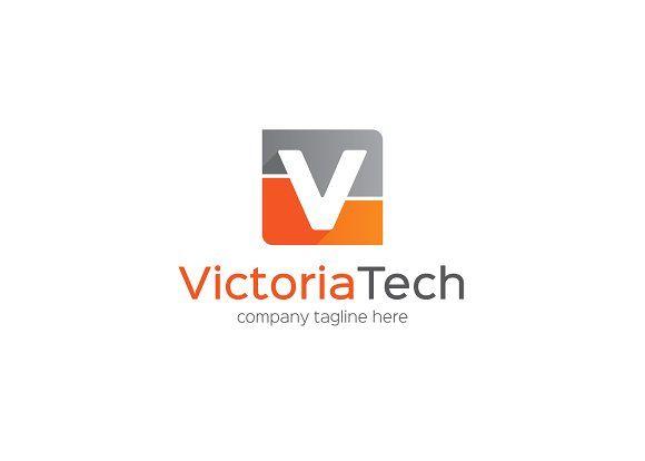 Modern V Logo - Victoria Tech Letter V Logo ~ Logo Templates ~ Creative Market