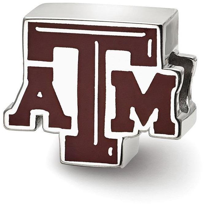 A&M University Logo - Texas A&M University Enameled Logo Bead – Zokee
