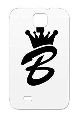B Crown Logo - B Krone F1 Black TPU Satire Crown Funny Initial Letter Bride Name ...