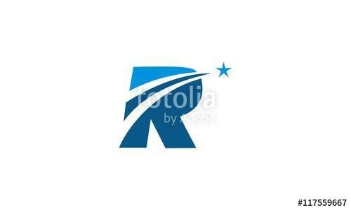 R Star Logo - Amazing Letter R Star Logo