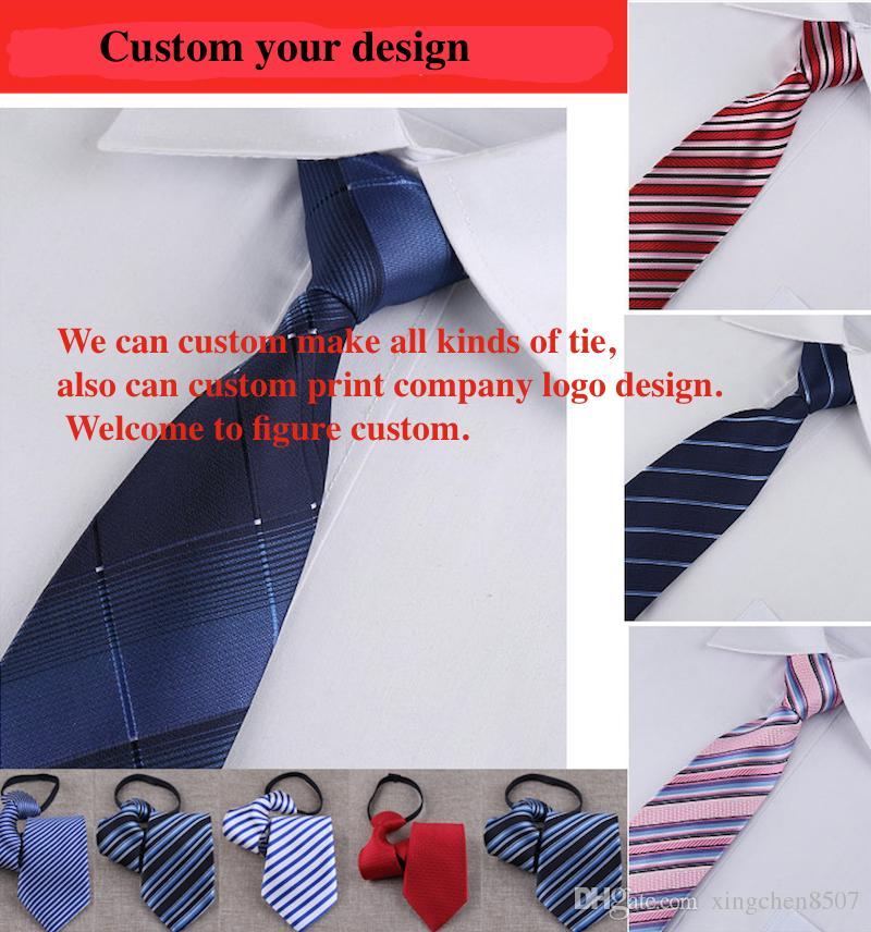 Bow Tie Company Logo - Custom Make Unit Tie Easy To Tie Zipper Necktie Can Print Company ...