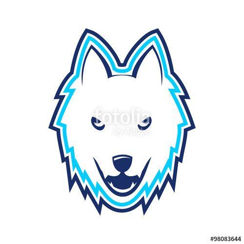 Ice Wolf Logo - White Ice Wolf