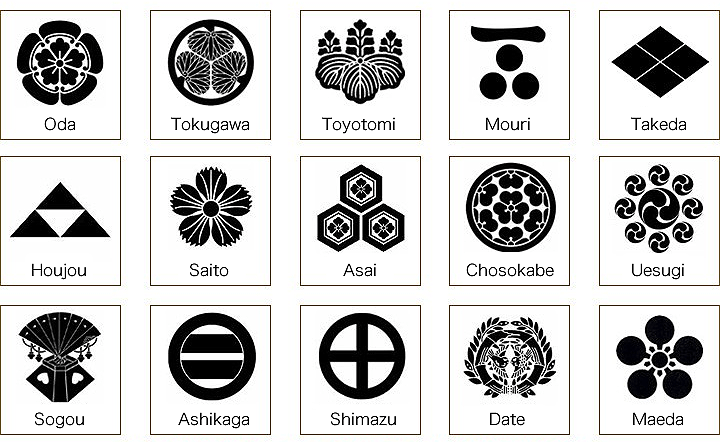 Japan Flower Logo - Kamon Symbols of Japan