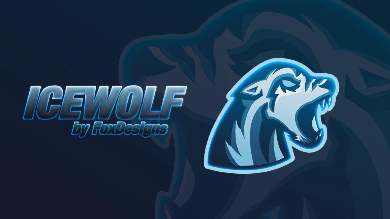 Ice Wolf Logo - MASCOT LOGO [#003] [Speedart] ICEWOLF - YouTube