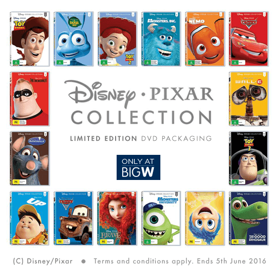 Pixar Disney DVD Logo - Disney Pixar Competition | BIG W