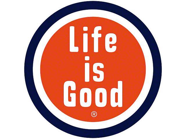 Orange Circle Car Logo - Life is Good Jeep Wrangler Circle Car Magnet - Orange 42211