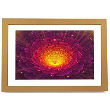 Red Purple Yellow Flower Logo - SC104 Pink Purple Yellow Flower Cool Nature Brown Wall Art Large ...