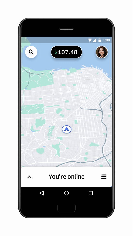 Actual Size Uber Driving Logo - Uber redesigned its driver app with input from actual drivers - The ...