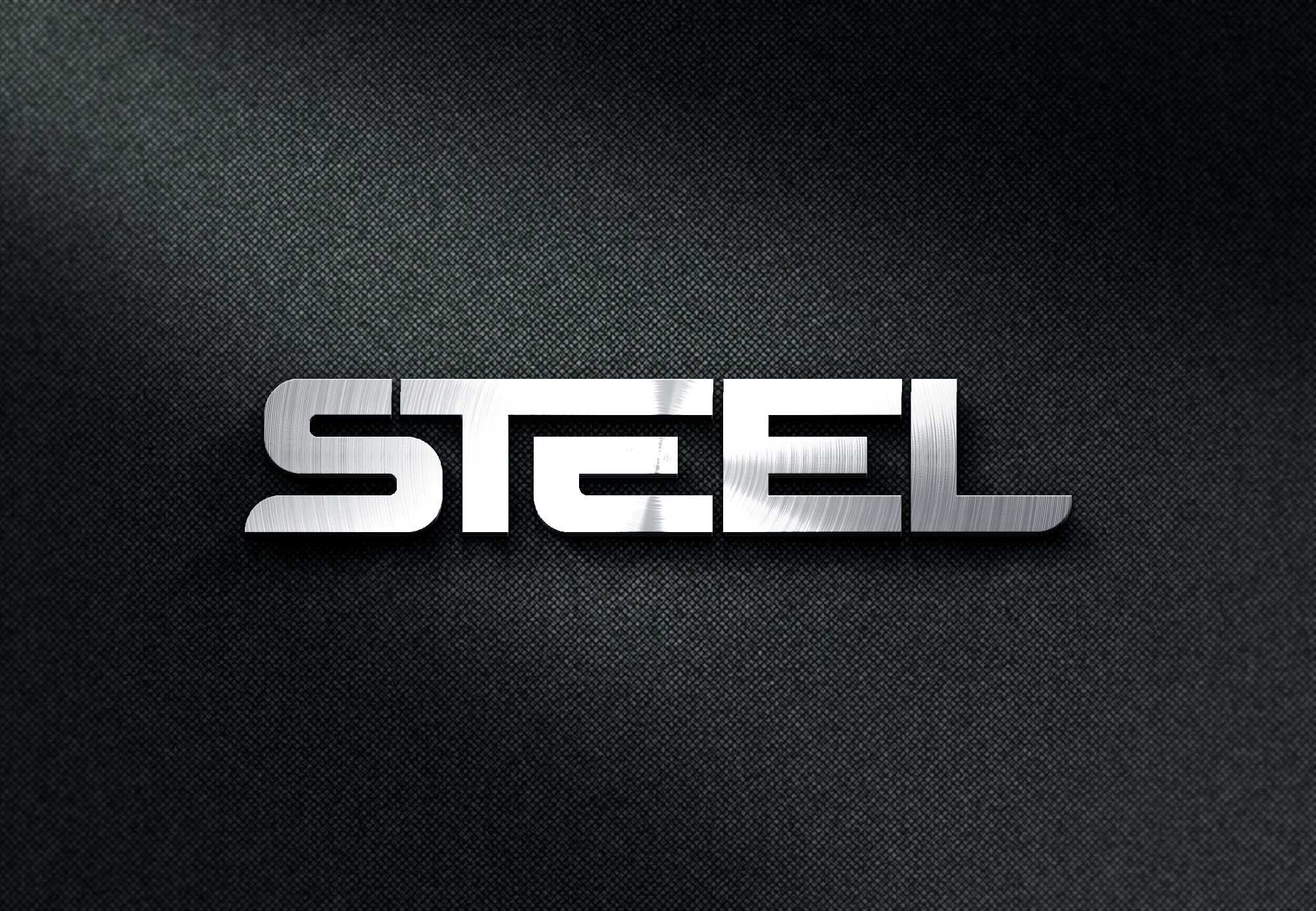 Steel Logo - Free Download Premium Steel Logo Mockup in PSD - Designhooks
