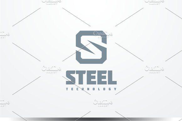 Steel Logo - Steel - Letter S Logo ~ Logo Templates ~ Creative Market