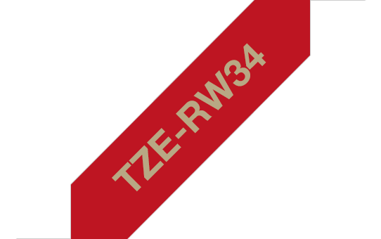 Wide Red P Logo - TZe-RW34 | Supplies | Brother