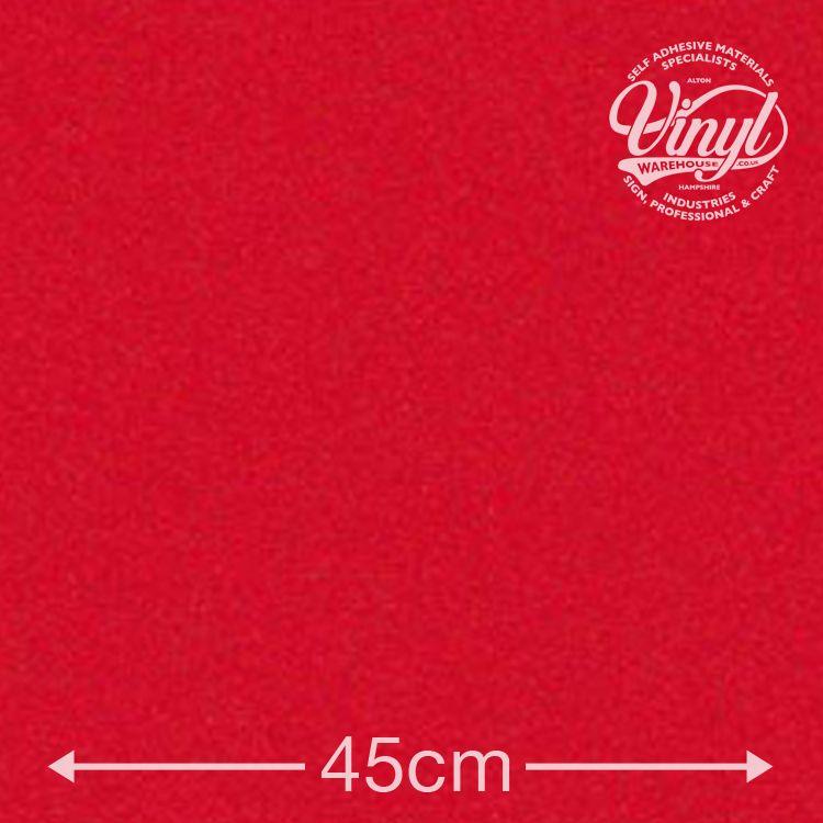 Wide Red P Logo - Red Baize 205 1712 45cm Wide By Various Lengths. Sticky Backed