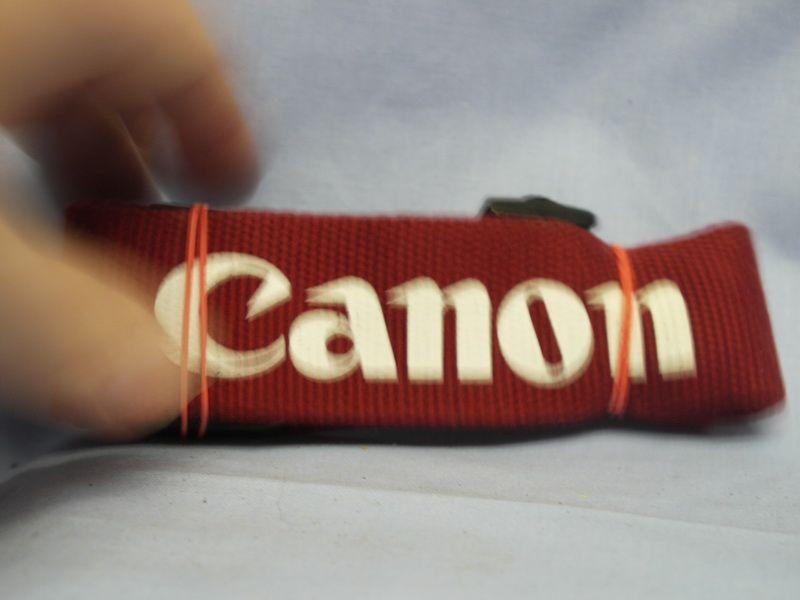 Wide Red P Logo - Canon EOS WIDE Red -ACTUAL MAKERS- Camera Strap 2.49