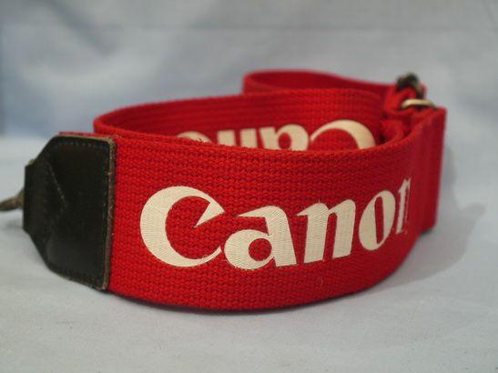 Wide Red P Logo - Canon Wide Red SLR Camera Strap 2.49