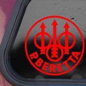 Wide Red P Logo - Amazon.com: P. Beretta Firearms Logo - Vinyl 6