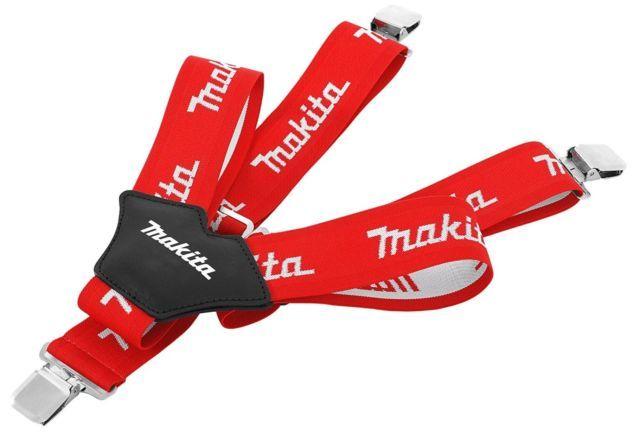 Wide Red P Logo - Makita Braces With Metal Clips Strong and Durable 50mm Wide Elastic