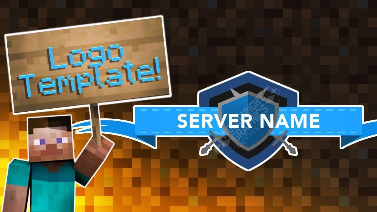 Blue Server Logo - Minecraft Server Logo Template