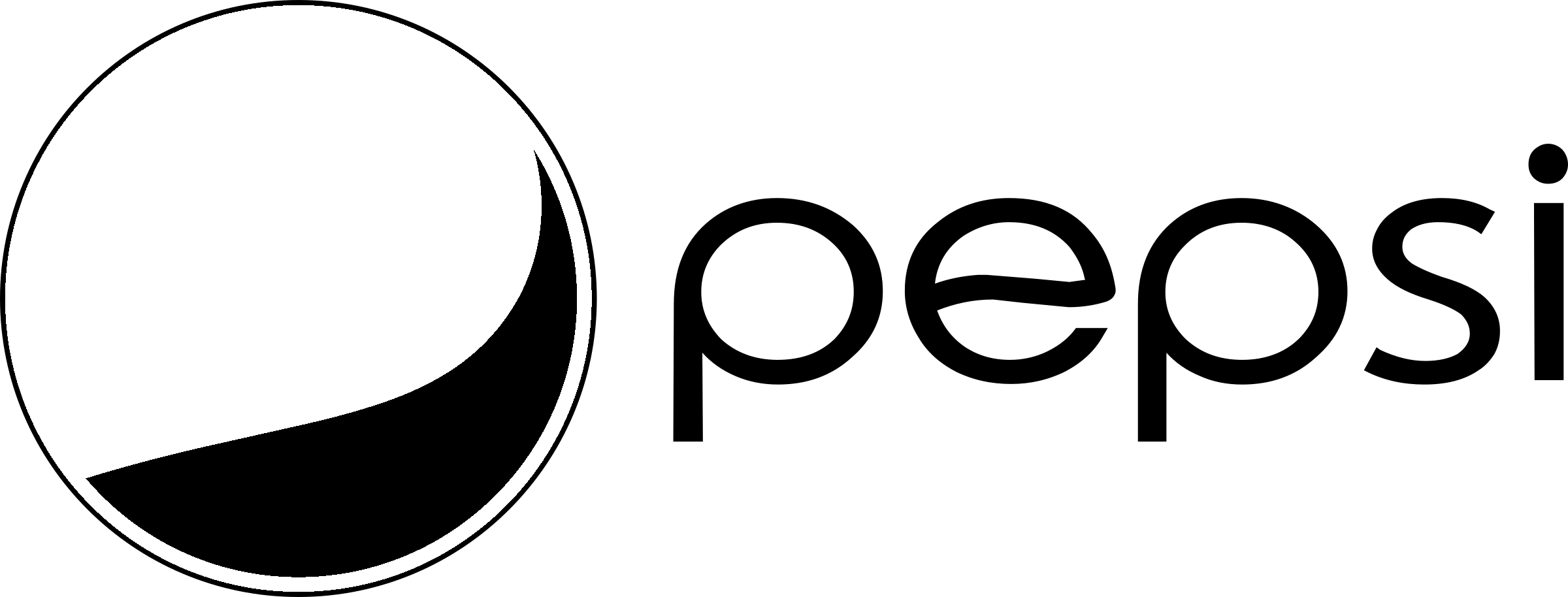 Black and White Pepsi Logo - Pepsi Logo PNG Transparent & SVG Vector - Freebie Supply