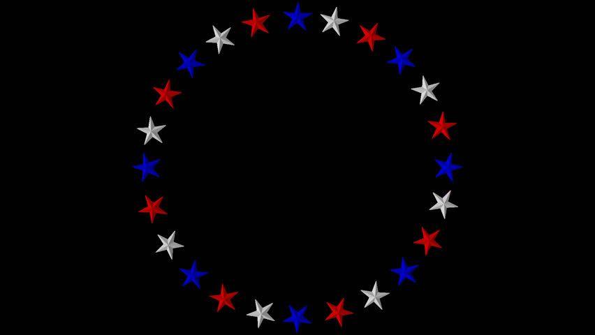 Red White Blue Star Logo - High Quality Render of Red, Stock Footage Video (100% Royalty-free ...
