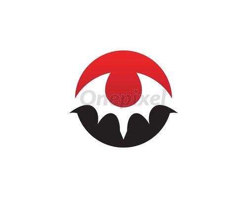 Bat with Red Background Logo - Bat black logo template white background icons app - 4563378 | Onepixel