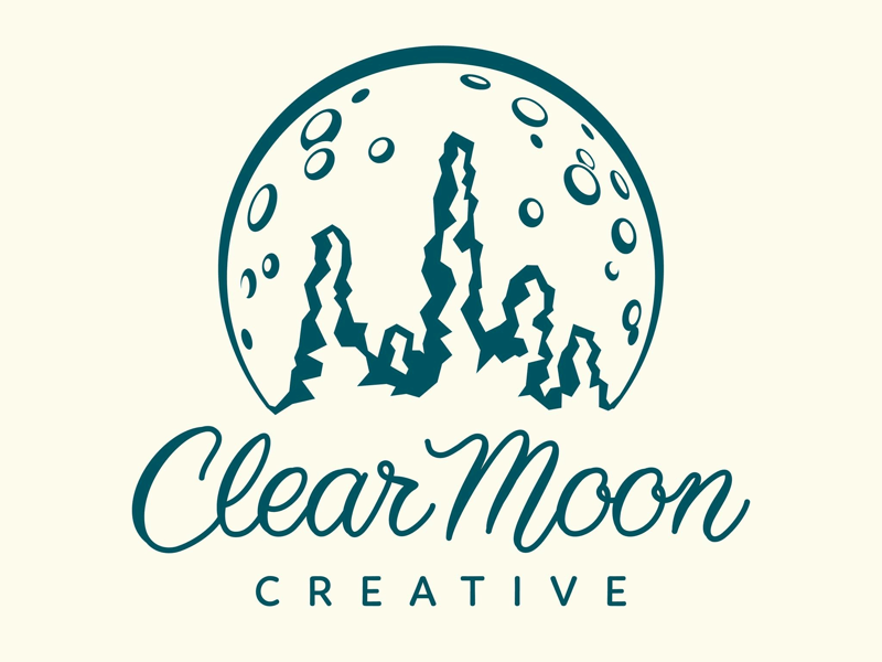 Clear Moon Logo - Clear Moon Creative monochrome logo by Julia Stephenson | Dribbble ...