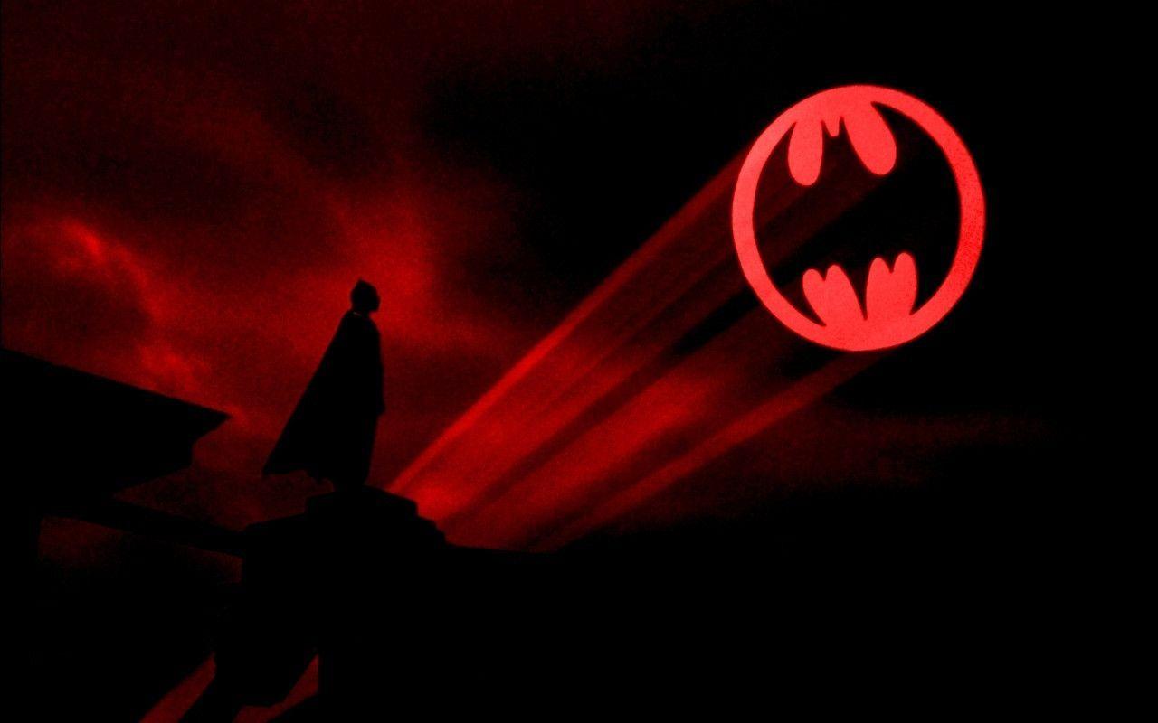 Bat with Red Background Logo - Bat Symbol Wallpapers Group (73+)
