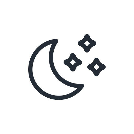 Clear Moon Logo - Clear, moon, night, sky, star, stars, weather icon