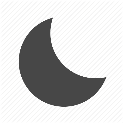 Clear Moon Logo - Clear, moon, night, weather icon