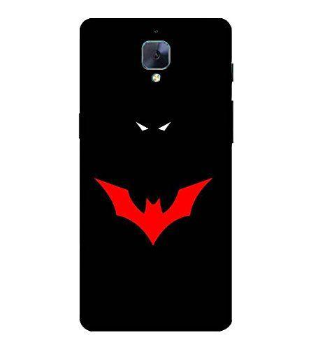 Bat with Red Background Logo - For OnePlus 3T red bat, black background, white eye: Amazon.in ...