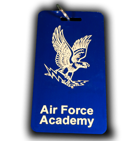 Air Force Academy Logo - Large Laser Engraved Air Force Academy Luggage Tag