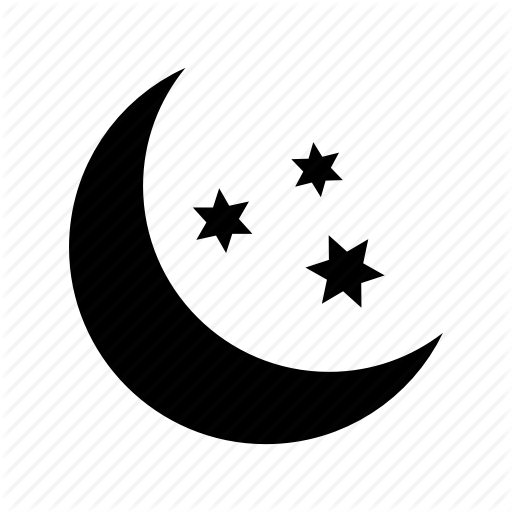 Clear Moon Logo - Blue, clear, forecast, moon, night, sky, stars, weather icon