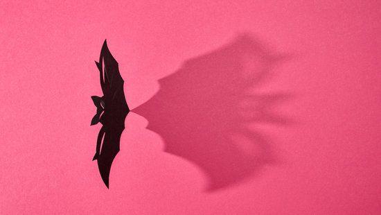 Bat with Red Background Logo - Free & Premium Stock Photos - Canva
