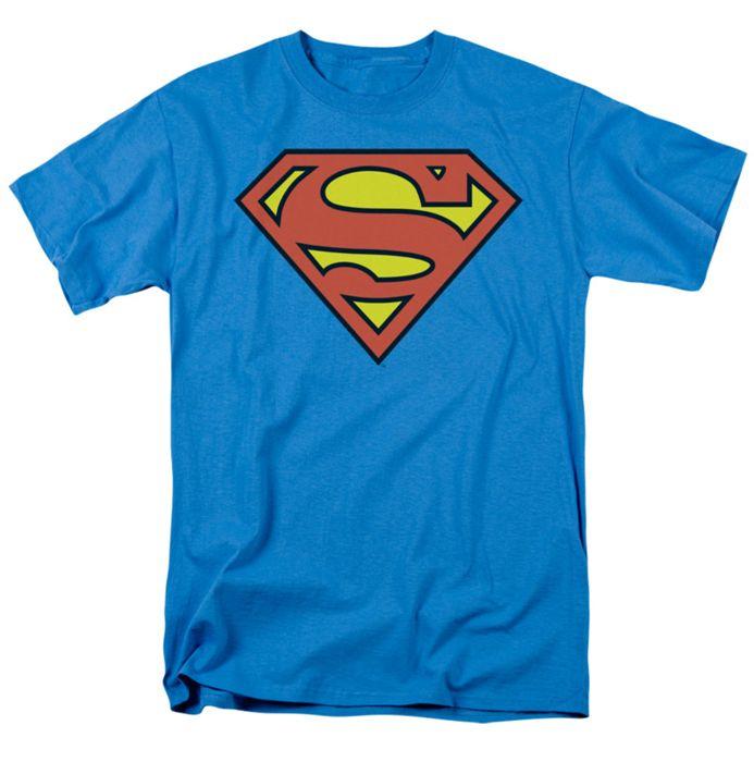 Turquoise Superman Logo - DC Comics t-shirt Superman Logo mens turquoise