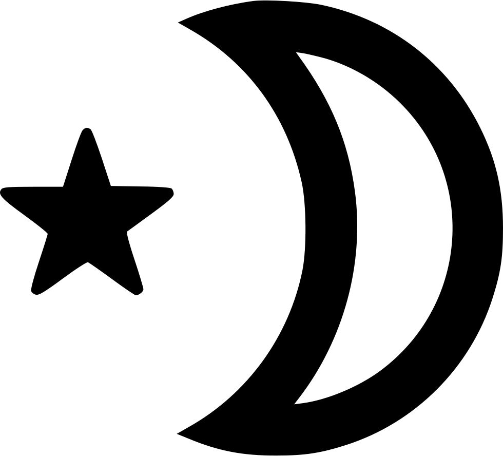 Clear Moon Logo - Night Clear Moon Star Outline Svg Png Icon Free Download